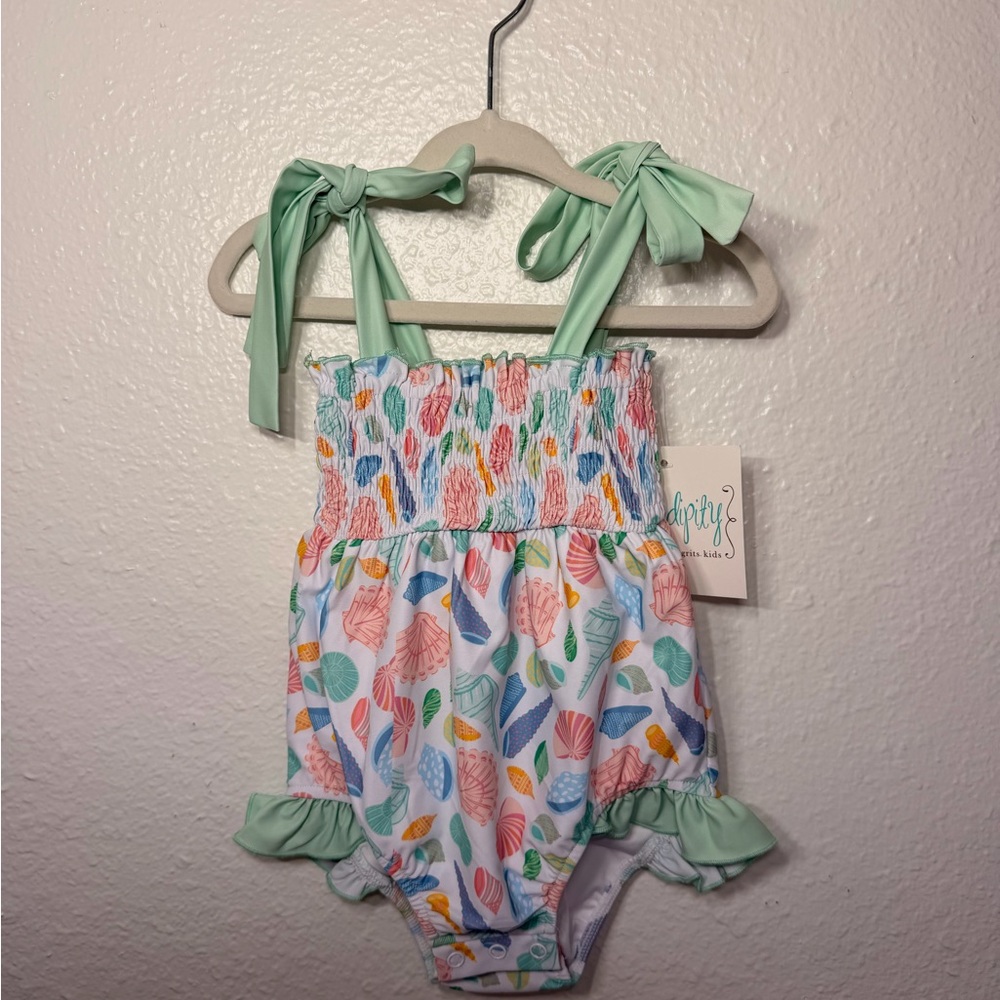 Brand New Shrimp & Grits Baby Girl Swimsuit
